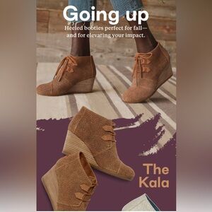 NWT Kala Ankle wedge Boots